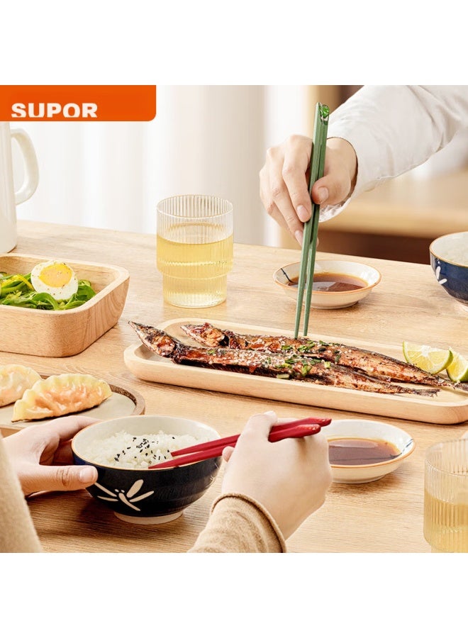 Supor Chopsticks, Alloy Chopsticks, Non-slip, Anti-mold, Heat-resistant, Household Chopsticks, Color-coded, 6 Pairs, Tk2061e - Image 2