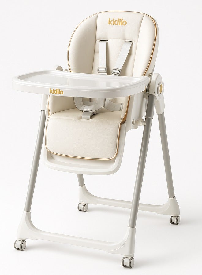 Kidilo Quality Foldable Baby High Chair - Multifunctional and Portable(8122) - Image 1
