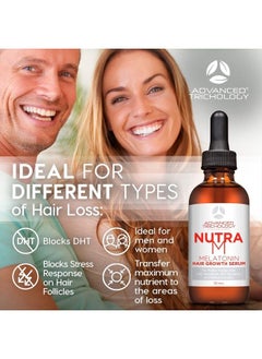 Advanced Trichology NutraM™ Hair Growth Serum - Dermatologist Tested, Approved* by American Hair Loss Association | Scalp DHT Blocker for Thinning Hair Men and Women, Backed by 20 Years of Hair Regrowth Clinic Experience  - Image 5