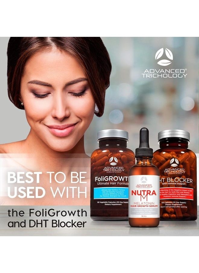 Advanced Trichology - NutraM™ Hair Growth Serum - Dermatologist Tested, Approved* by American Hair Loss Association | Scalp DHT Blocker for Thinning Hair Men and Women, Backed by 20 Years of Hair Regrowth Clinic Experience - Image 1