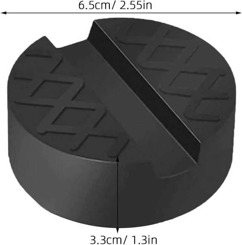 3pcs Floor Jack Rubber Pad: Anti-Vibration Trolley Jack Stand Pads - Pinch Weld Side Frame Rail Protector for Car Lifting Support Repair Garage Use - Image 2