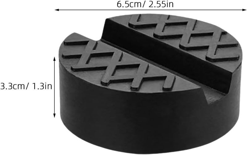 3pcs Floor Jack Rubber Pad: Anti-Vibration Trolley Jack Stand Pads - Pinch Weld Side Frame Rail Protector for Car Lifting Support Repair Garage Use - Image 3