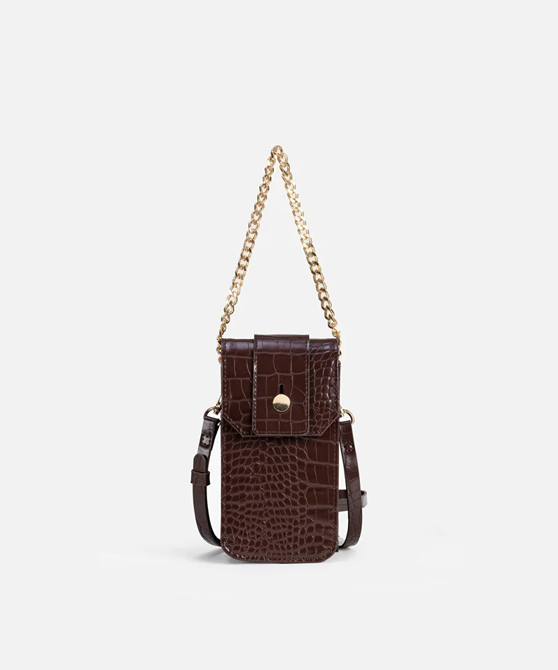 ابيكول Croc-Effect Double Handle Bag