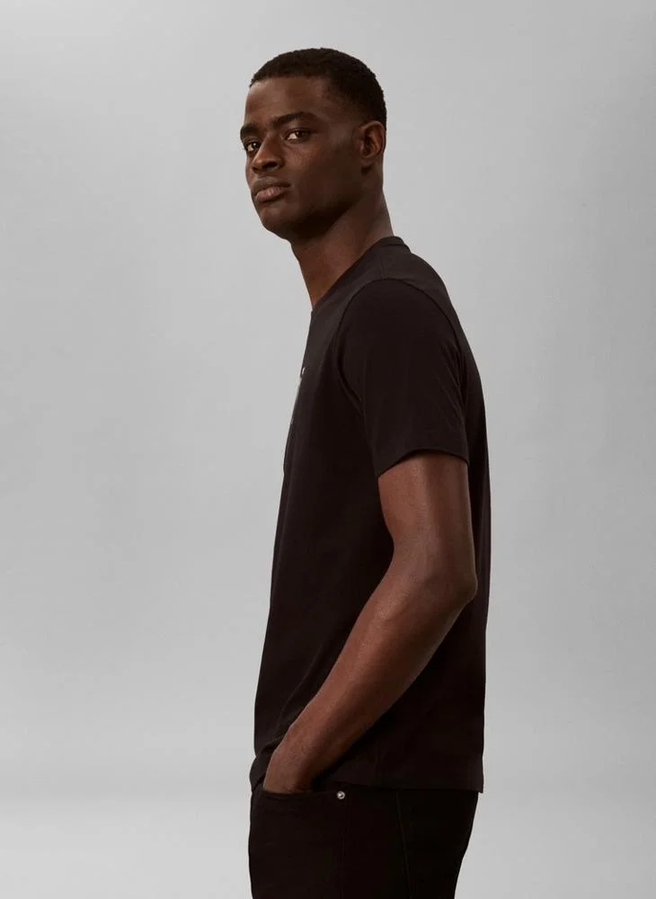 Calvin Klein Jeans  Boxed Logo Graphic Crew Neck T-Shirt for Men | Best Price UAE