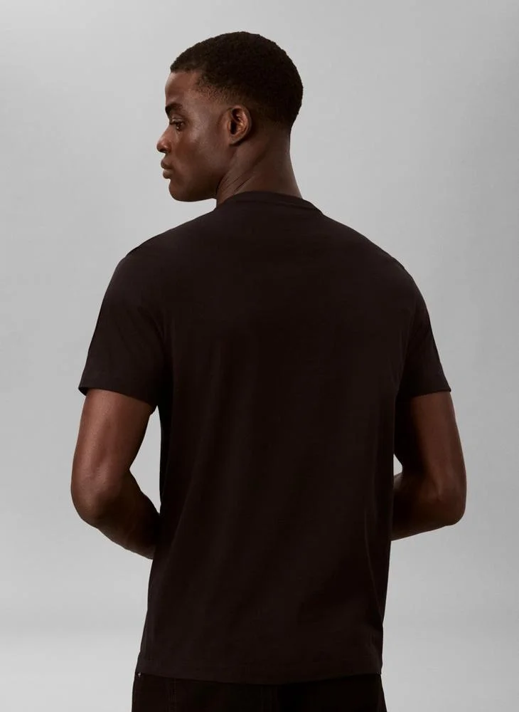 Calvin Klein Jeans  Boxed Logo Graphic Crew Neck T-Shirt for Men | Best Price UAE