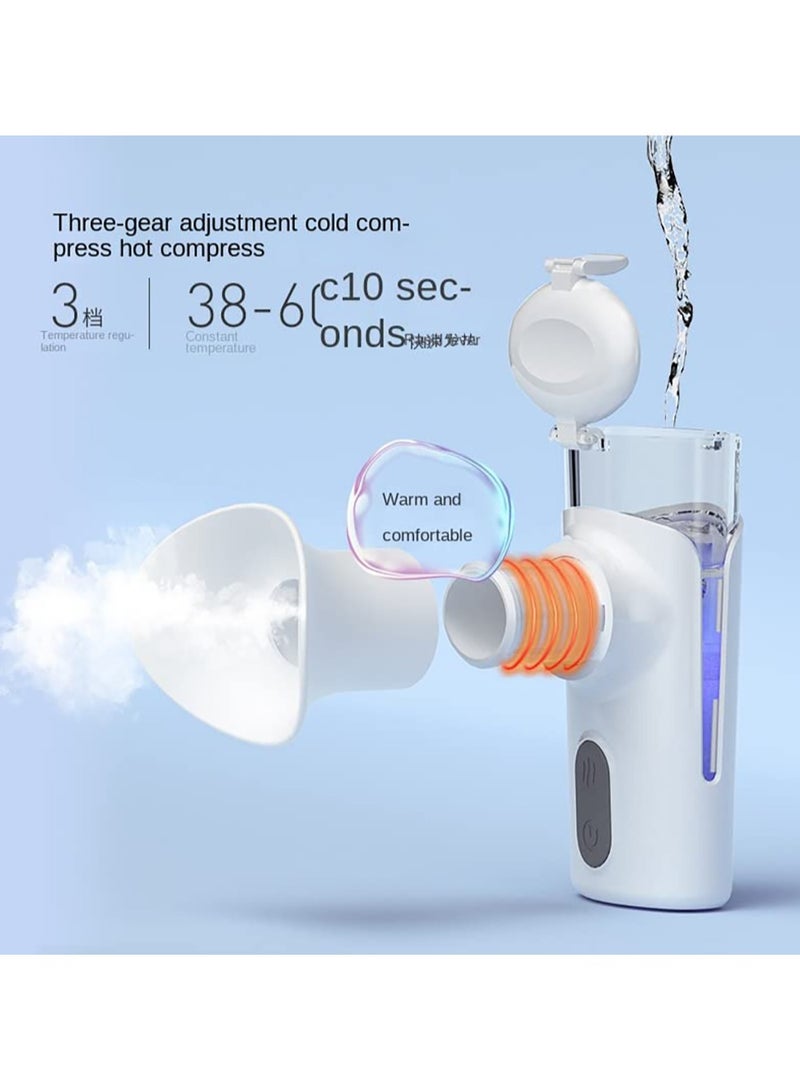 SYOSI Eye Sprayer, Nano Mini USB Charging Handheld Eye Care Spray Facial Mist Portable Eye Moisturizing Cleaning Soothing Machine Eye Cleaner Eyelid Cleanser Eye SPA Tool for Adult & Kids - Image 4