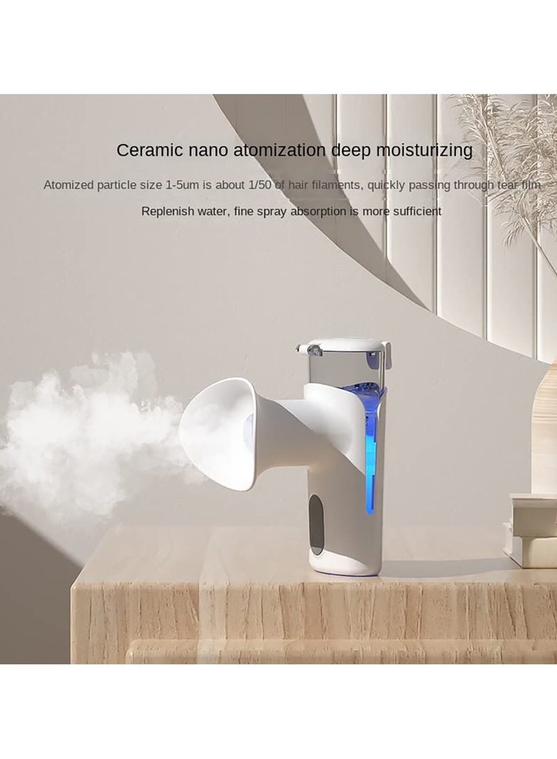 SYOSI Eye Sprayer, Nano Mini USB Charging Handheld Eye Care Spray Facial Mist Portable Eye Moisturizing Cleaning Soothing Machine Eye Cleaner Eyelid Cleanser Eye SPA Tool for Adult & Kids - Image 5