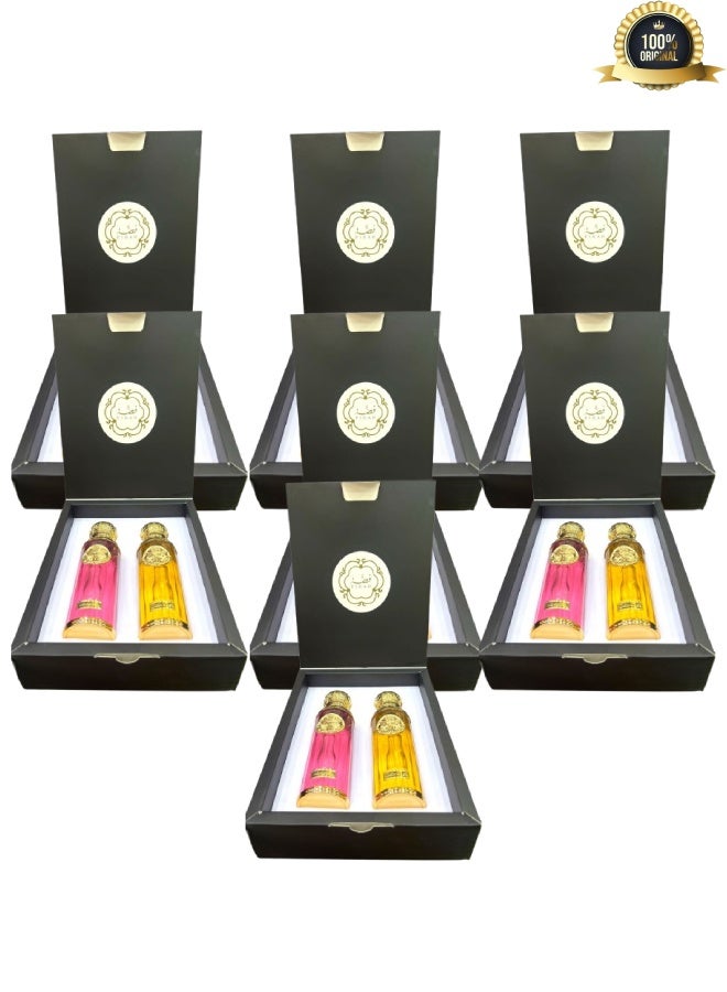 فضة  7 قطع طقم عطر من فضه قطعتين 200مل - Image 1