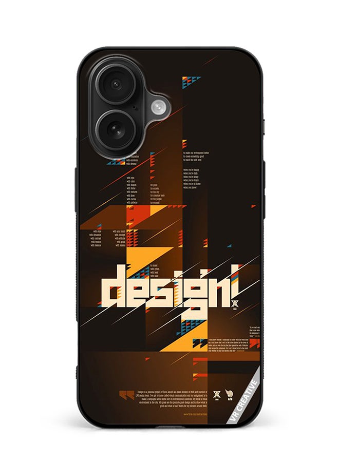 Protective Case Cover For Apple iPhone 16  Design Multicolour