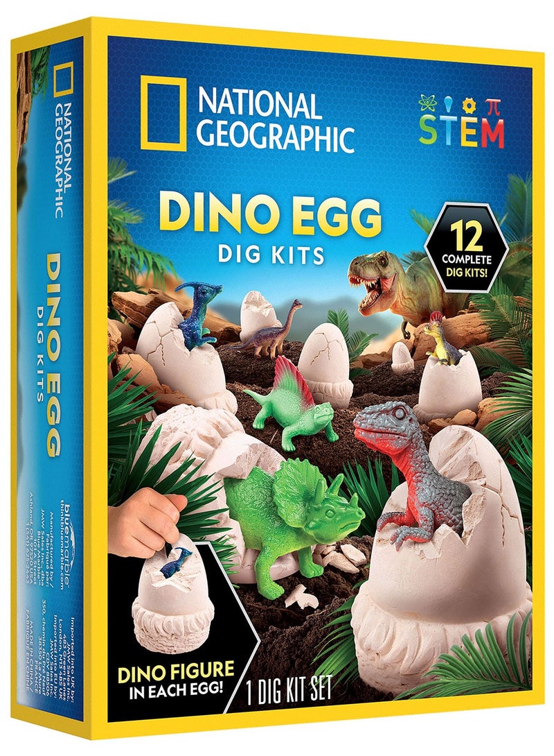 NATIONAL GEOGRAPHIC طقم حفر بيضة الديناصور من ناشيونال جيوغرافيك - الرخام الأزرق! - Image 1