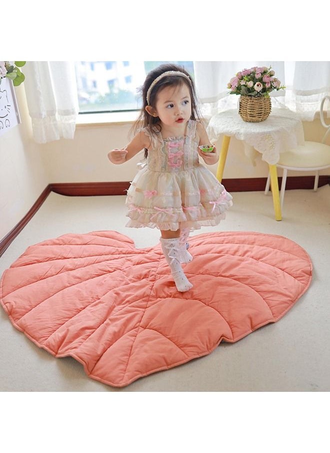 XiuWoo - Large Cotton Leaf Baby Play Mat Machine Washable Baby Crawling Mat Tummy Time Foldable Baby Floor Mat Non-Slip Baby Rug Baby Playmat Floor Mat for Infants Toddlers and Kids - Image 1