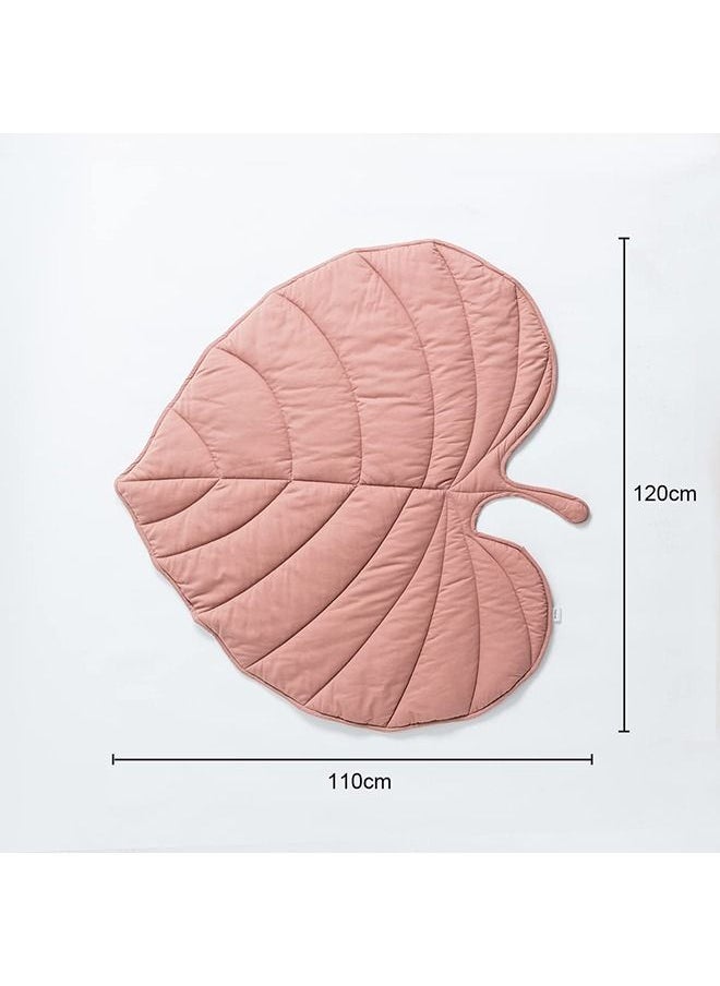 XiuWoo - Large Cotton Leaf Baby Play Mat Machine Washable Baby Crawling Mat Tummy Time Foldable Baby Floor Mat Non-Slip Baby Rug Baby Playmat Floor Mat for Infants Toddlers and Kids - Image 1