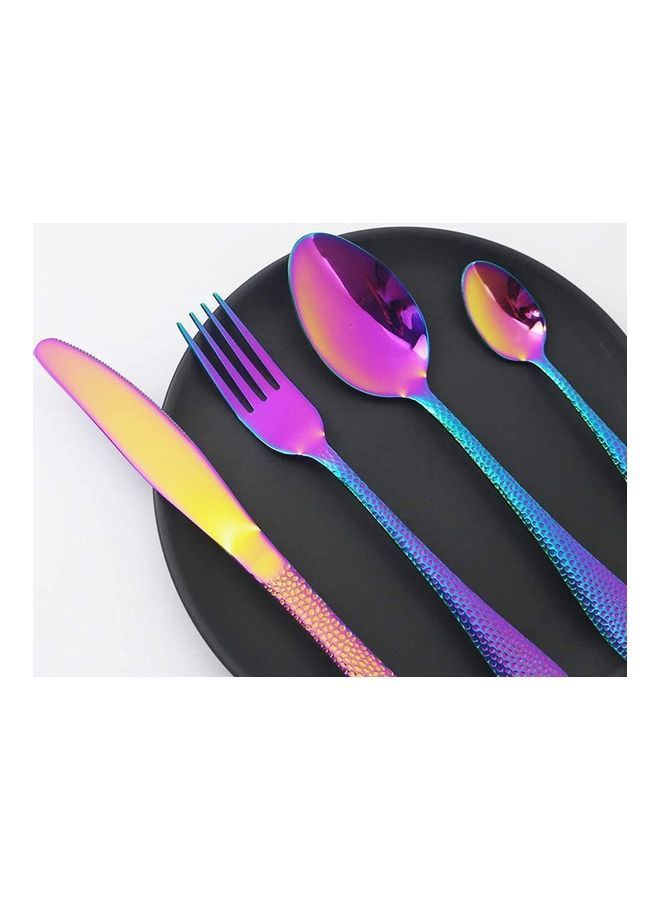 NIBEMINENT 5-Piece Cutlery Set Multicolour - Image 4