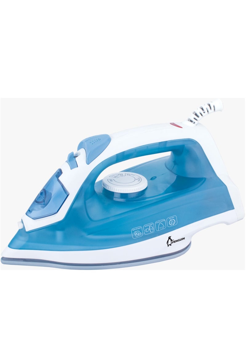 Penguin iron - 2000WATT babyblue steam with ceramic soleplate PI-2000W-BB  - Image 1