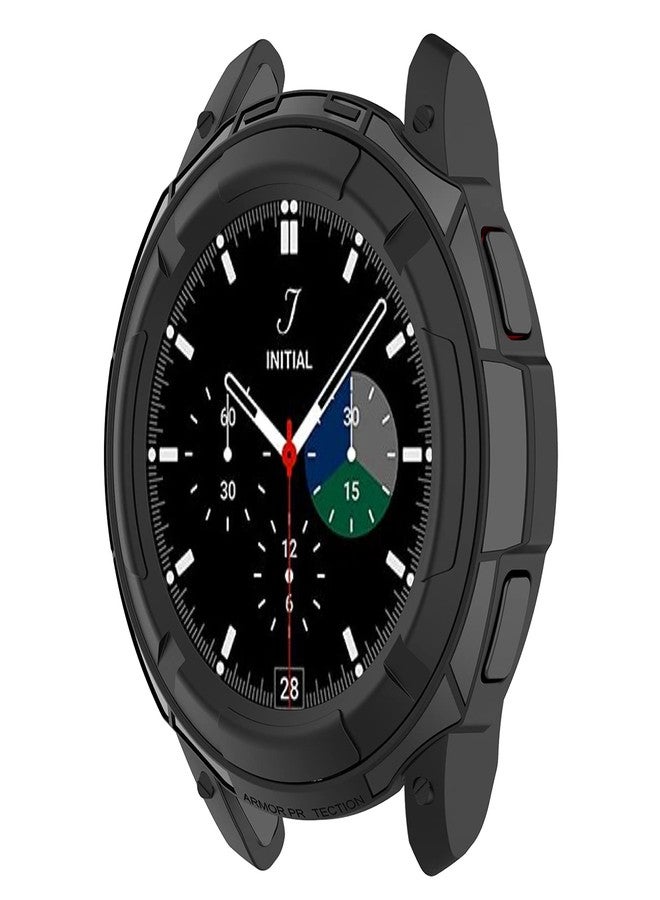 LOKEKE Protective Case Cover for Samsung Galaxy Watch4 Classic 42MM - TPU Case with Bezel Ring Protection (Black) - Image 4