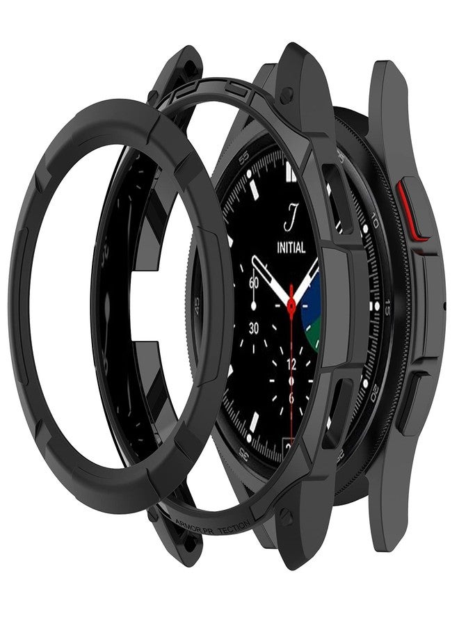 LOKEKE Protective Case Cover for Samsung Galaxy Watch4 Classic 42MM - TPU Case with Bezel Ring Protection (Black) - Image 3