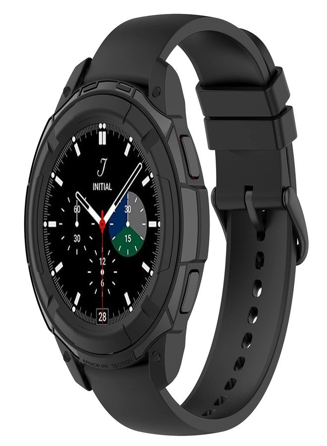 LOKEKE Protective Case Cover for Samsung Galaxy Watch4 Classic 42MM - TPU Case with Bezel Ring Protection (Black) - Image 5