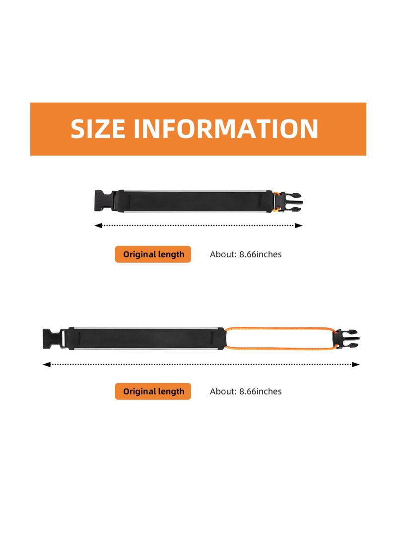 SYOSI Bike Pants Strap, Cycling Reflective Ankle Bands Adjustable Pant, Leg Straps for Biking, Cuff Wrist Ankle Bands Backpack Strap for Running, Walking, Jogging, Strap Safety Cycling (2 PCS)  - Image 5