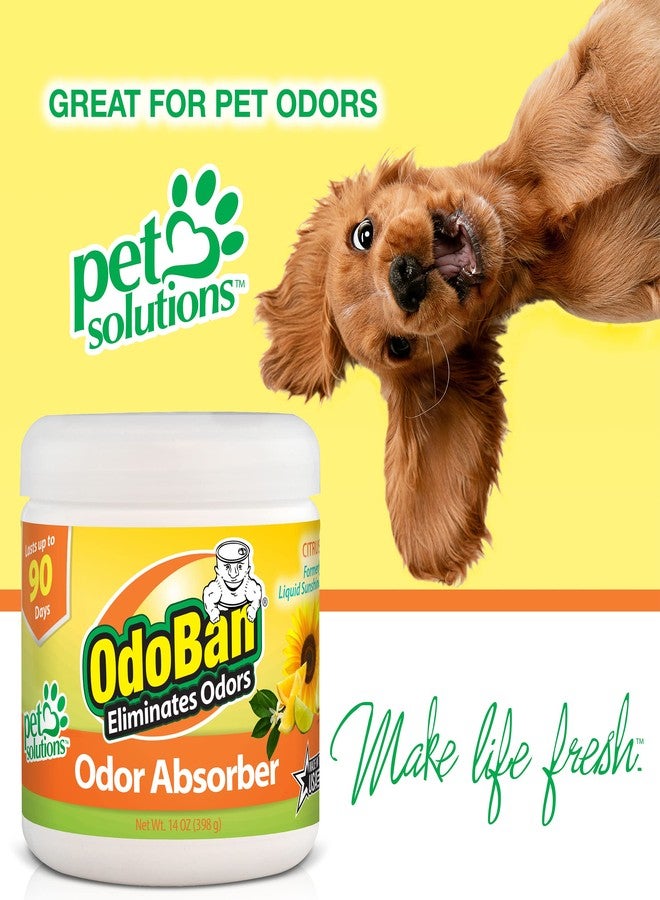 OdoBan Aroma Eliminator Set, Made in the USA, 10 Ounce Toilet Spray 360-Degree Continuous Spray Natural Oil Real Citrus Orange Air Freshener and 14 Ounce Solid Scent Absorber - Image 5