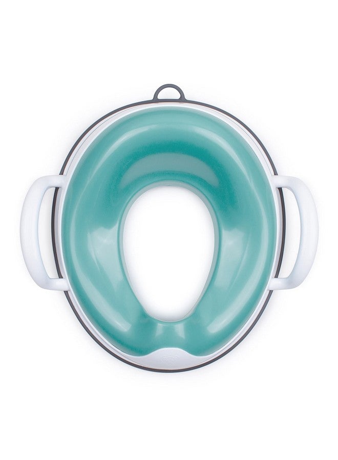 برينس ليون هارت مقعد مرحاض Prince Lionheart Tinkle Trainer - مقعد مرحاض للتدريب على استخدام المرحاض - مقعد مرحاض بمقابض أمان قوية، واقٍ من الرذاذ، وقاعدة غير قابلة للانزلاق - يناسب معظم المراحيض، تصميم مريح - Glacier - Image 3