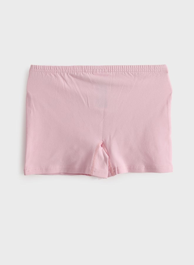 LC WAIKIKI Girls' Basic Boxer Trunks with Elastic Waistband 3-Pack  - Image 4