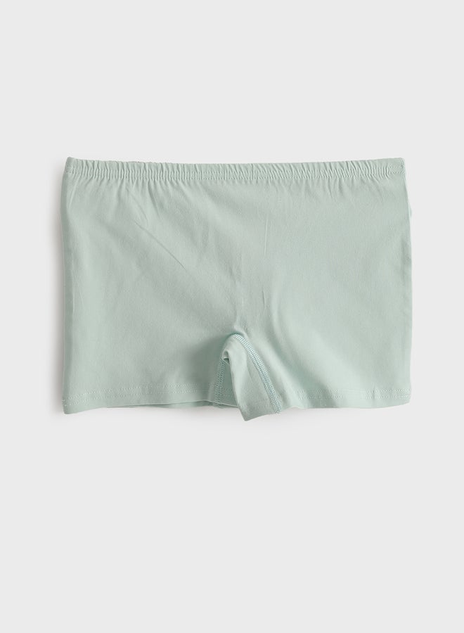LC WAIKIKI Girls' Basic Boxer Trunks with Elastic Waistband 3-Pack  - Image 3