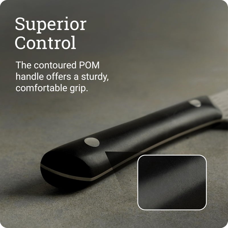 Kai PRO 9" Bread Knife, Hand Sharpened Serrated Knife, Japanese AUS6M Stainless Steel Blade, Full-Tang POM Handle, NSF Certified, Slicing Tool for Professional and Home Chefs - Image 4