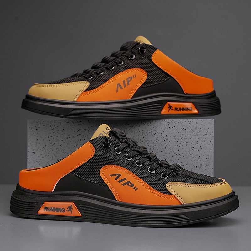 nike half shoe half slipper