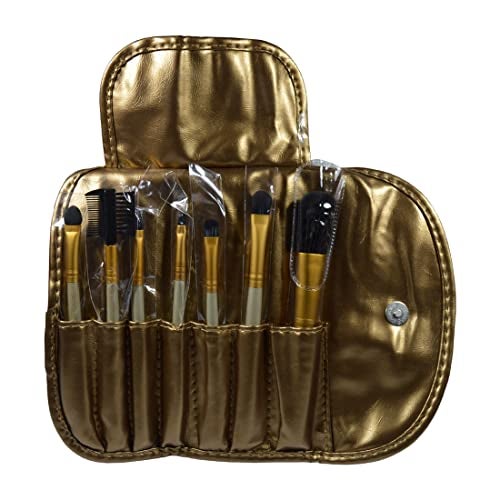 Adbeni Makeup Brush Set Professional Foundation Concealer Organizer Blending Blush Liquid Powder Cosmetics Brushes Tools 7in1 Wallet, Assorted Color - Image 1