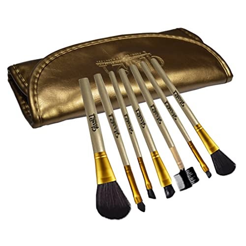 Adbeni Makeup Brush Set Professional Foundation Concealer Organizer Blending Blush Liquid Powder Cosmetics Brushes Tools 7in1 Wallet, Assorted Color - Image 2
