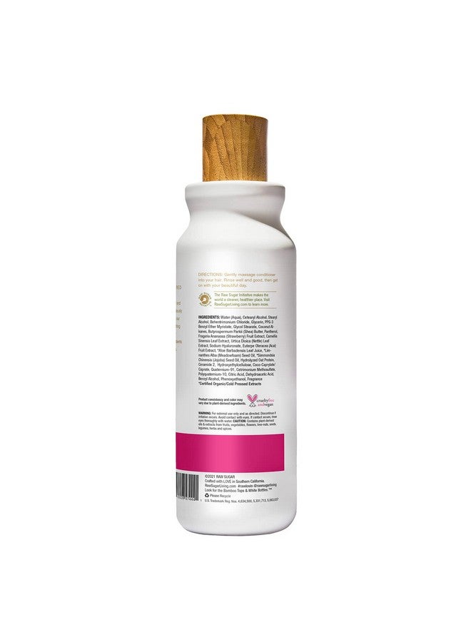 RAW SUGAR The Volume Revive Conditioner ; Strawberry + White Tea + Nettle ; 18 Oz - Image 3