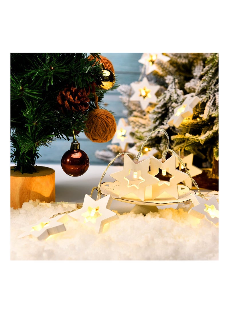 Y&D - 9.8 Feet LED Star Lights, Twinkle Lights Bedroom Decor Remote Controlled Festive Love Light Strings Fairy tarry Night Ambiance for Home Garden Decoration(20PCS) - Image 1