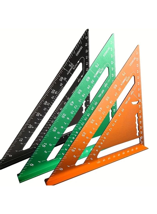 7 Inch Green Aluminum Alloy Woodworking Square Digital Display 0 1mm Precision - Image 3