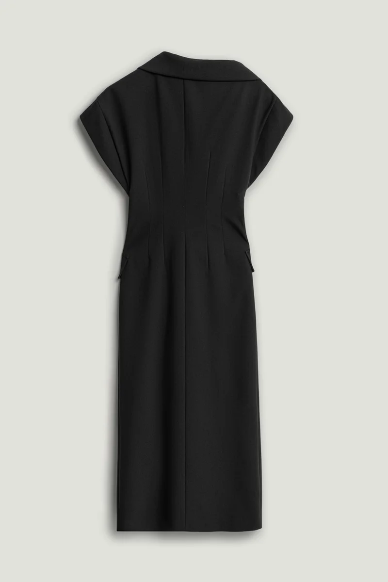 Nocturne  Tailored Buckle-Wrap Midi Dress for Women | Best Price UAE
