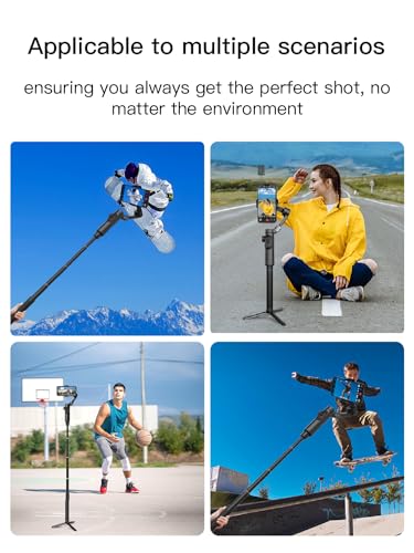 AOCHUAN Gimbal Extension Rod, 29" Extension Pole for DSLR Cameras, Adjustable Selfie Stick with 1/4 Screw Interface, Compatible with a Range of Handheld Gimbal and Other Universal Interface Devices - Image 4