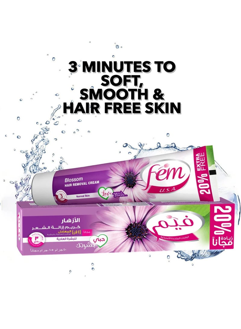 fem Blossom Hair Removal Cream 40gm + 20% Extra Free - Image 3