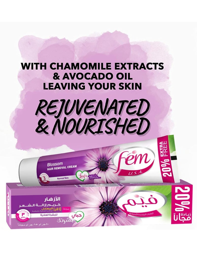 fem Blossom Hair Removal Cream 40gm + 20% Extra Free - Image 2