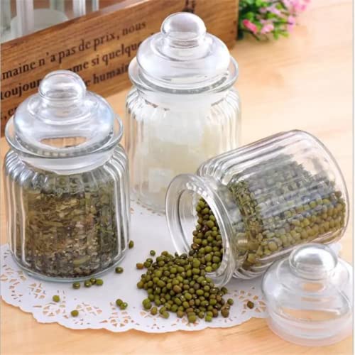 MUAC Glass Container Jar With Lid For Kitchen Storage, Small Pop Glass Jar For Storing Food, Spices, Jam, Honey, Aachar, Sugar, Coffee Beans (350Mll) (1Pc), Transparent - Image 5