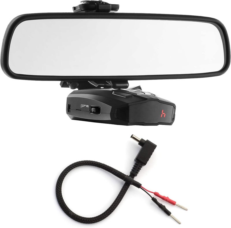 Radar Mount Mirror Detector Bracket with Mirror Wire Power Cord for Cobra XRS - Image 1