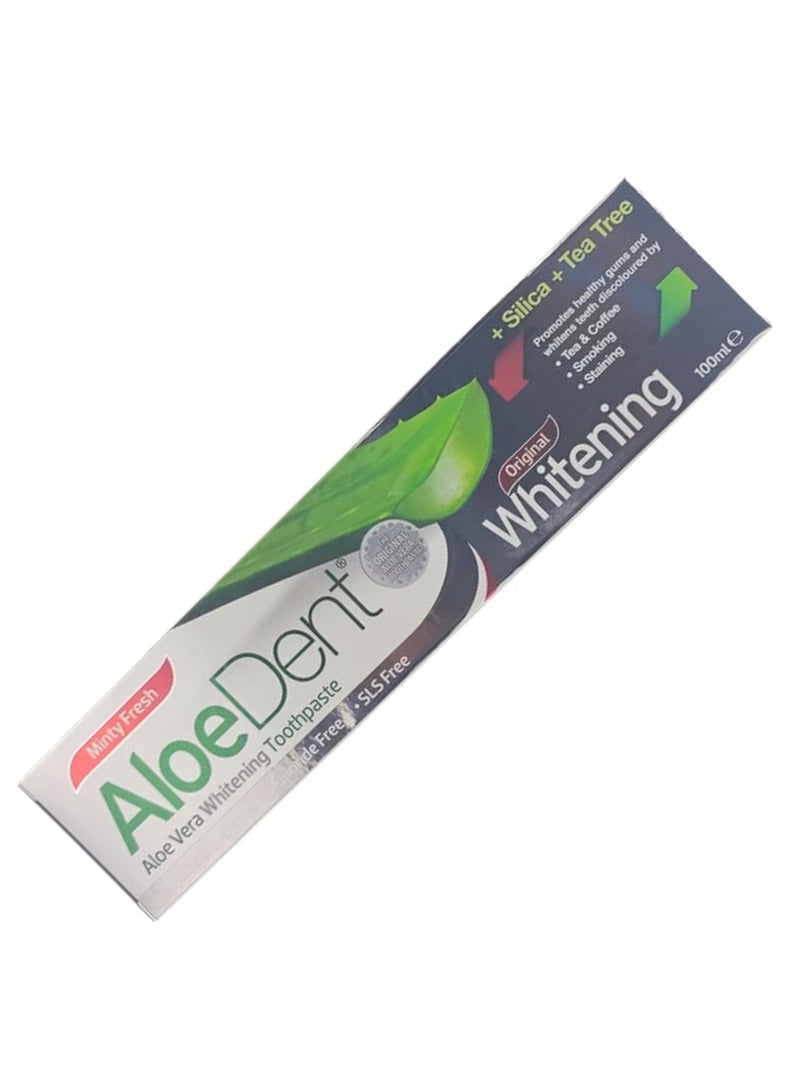 AloeDent Aloe Vera Whitening Toothpaste Fluoride Free 100 ml - Image 1