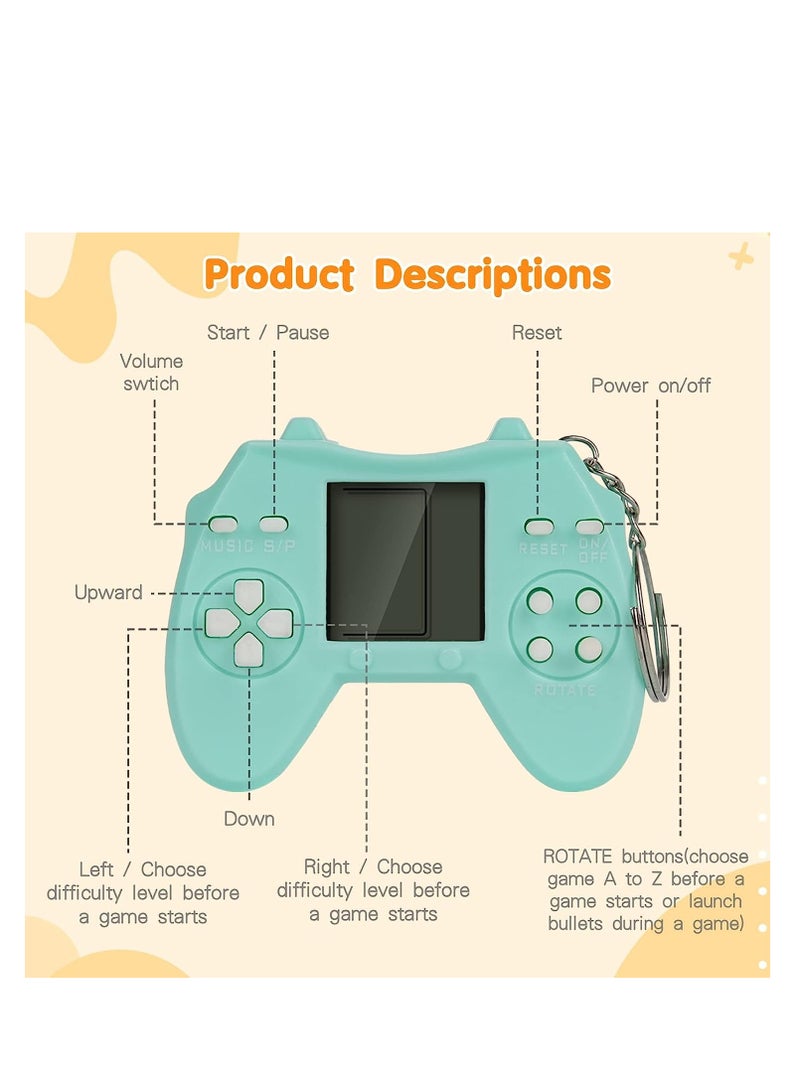 SYOSI Video Game Party Favors Video Game Keychain Multi Colors Gamer Party Supplies Video Game Party Decoration Gift Ideal for Kids 12PCS - Image 5