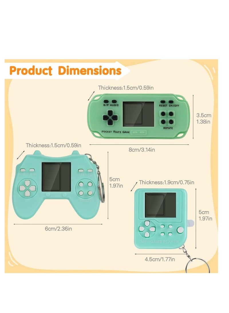 SYOSI Video Game Party Favors Video Game Keychain Multi Colors Gamer Party Supplies Video Game Party Decoration Gift Ideal for Kids 12PCS - Image 2