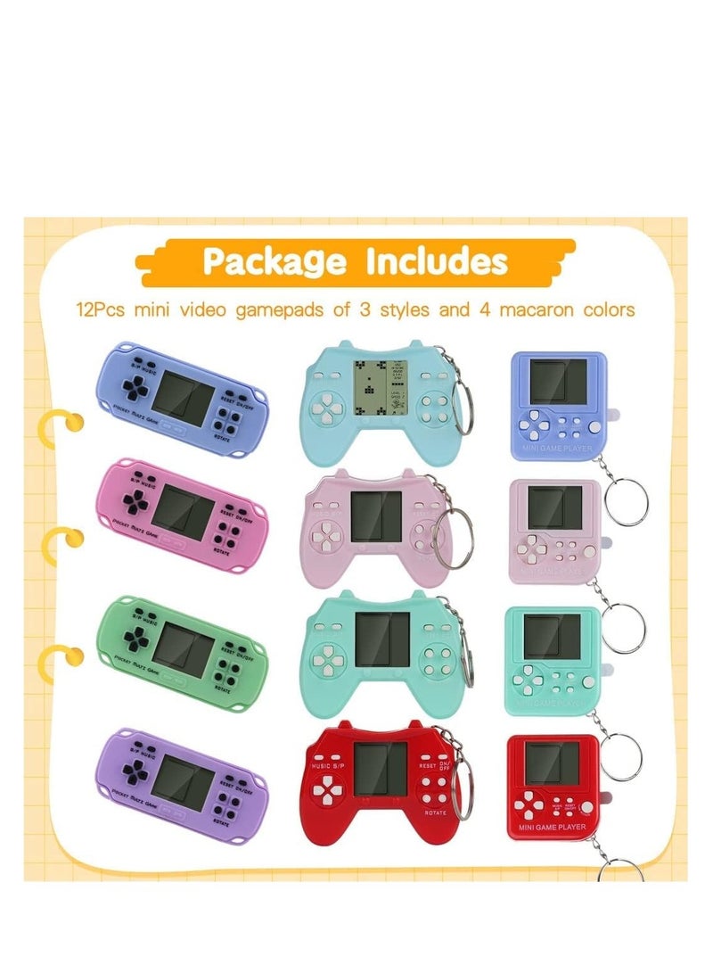 SYOSI Video Game Party Favors Video Game Keychain Multi Colors Gamer Party Supplies Video Game Party Decoration Gift Ideal for Kids 12PCS - Image 3
