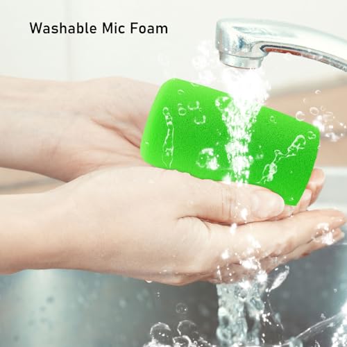 LEFXMOPHY SM7B Windscreen for Shure SM7B SM7dB Vocal Microphone Pop Filter Wind Foam RK345 Replacement Pop filter Green Windsock Cover - Image 4