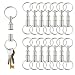 OWMOSYX 14 PCS Quick Release Detachable Keychain Dual Pull Apart Key Rings Double Spring Split Snap Lock Holder Convenient Accessory - Image 2