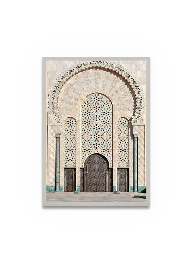 ماركتنا لوحة جدارية قماشية فنية لتزيين الحائط بتصميم عصري مع برواز فضي مجوف مقاس 120x80سم قطعة واحدة - Image 2