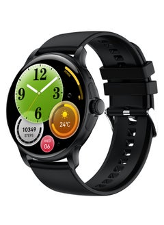 Hommtel Smart Sports Watch VENU 3 – Women & Girls Fashion Edition (Black) with 1.43-inch AMOLED Display, Bluetooth Calling, 100+ Sport Modes, Multidimensional Health Management, Ultra-Long Battery Life (30 Days Standby, 5-7 Days Usage), Always-On Screen, Exquisite Crown with Mechanical Vibration, Rich Applications, and 2 Extra Interchangeable Black Silicone Straps  - Image 3