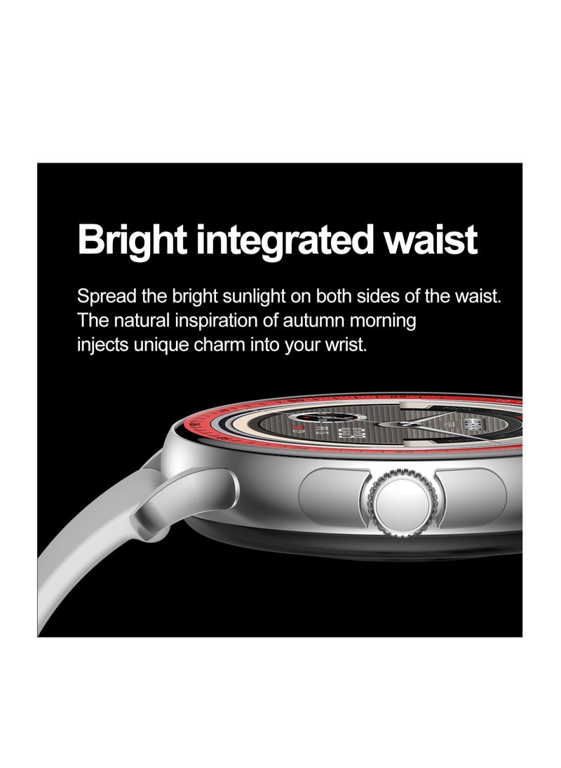 Hommtel - Smart Sports Watch VENU 3 – Women & Girls Fashion Edition (Black) with 1.43-inch AMOLED Display, Bluetooth Calling, 100+ Sport Modes, Multidimensional Health Management, Ultra-Long Battery Life (30 Days Standby, 5-7 Days Usage), Always-On Screen, Exquisite Crown with Mechanical Vibration, Rich Applications, and 2 Extra Interchangeable Black Silicone Straps - Image 1