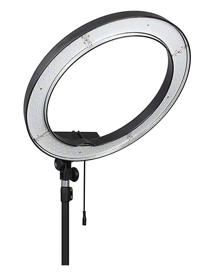 PADOM Padom HQ18  LED Soft Ring Light Kit 18 Inch 55W Dimmable 3200K-6000K with Tripod Stand, Cell Phone Holder, Carrying Bag, Mirror  - Image 2