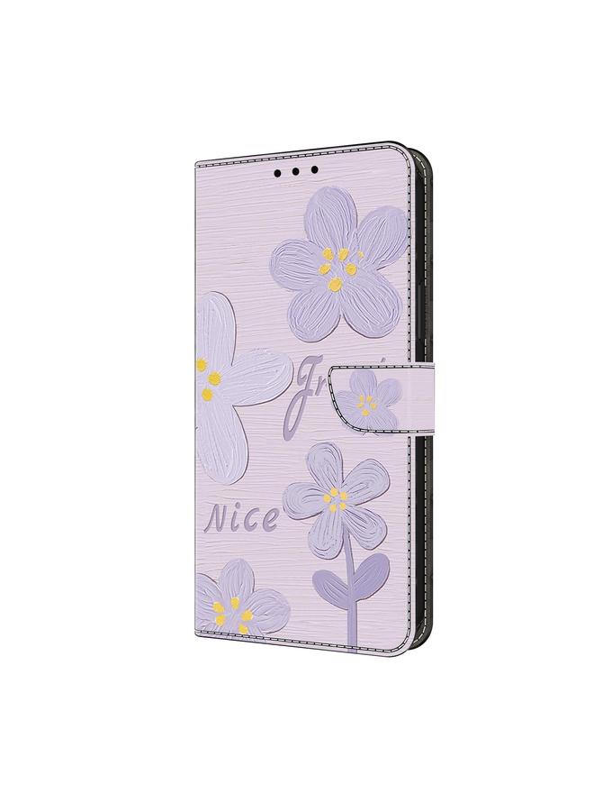 S-TOP Case For Motorola Moto E14 Fresh Painted Leather Phone Case - Image 2